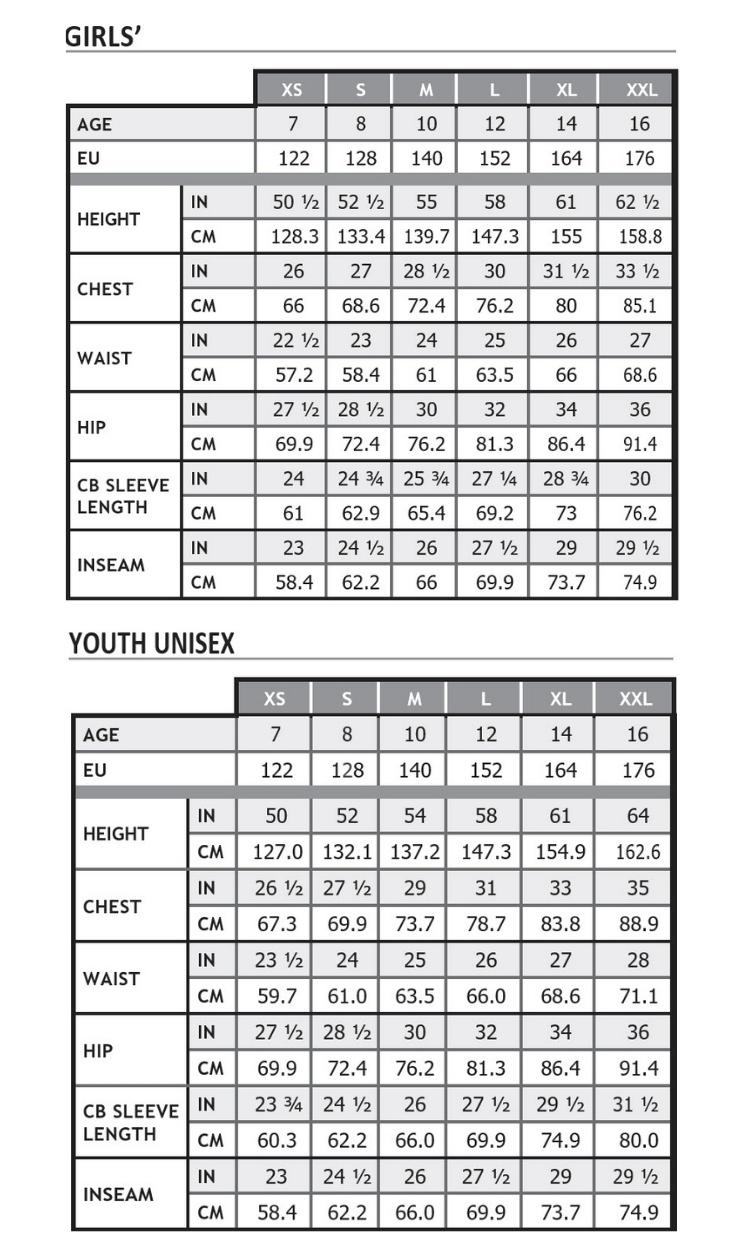 Mobile  size guide