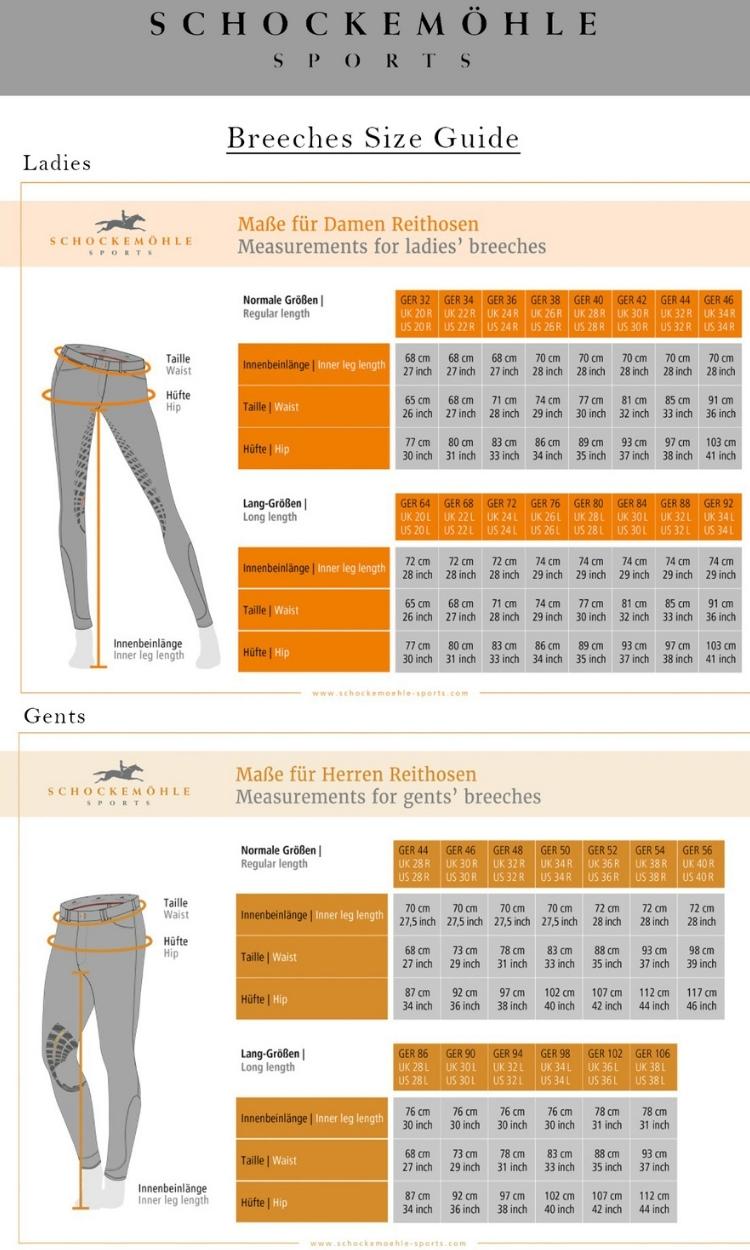 Mobile  size guide