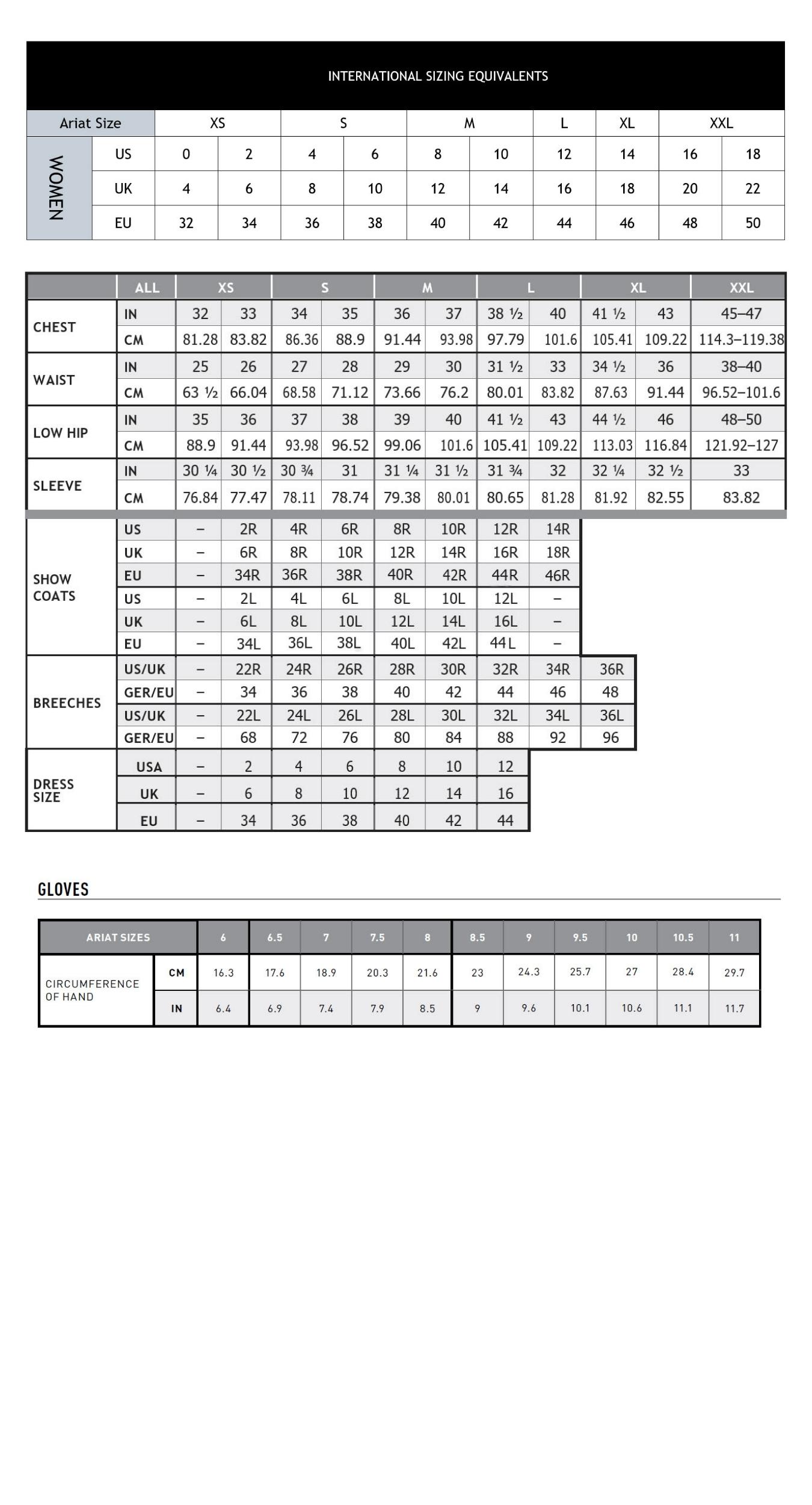 Desktop size guide