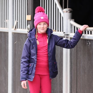 Aubrion Revive Winter Baselayer - Young Rider - Cerise in Cerise