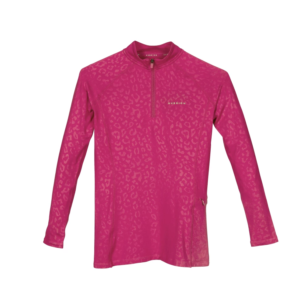 Aubrion Revive Winter Baselayer - Young Rider - Cerise in Cerise