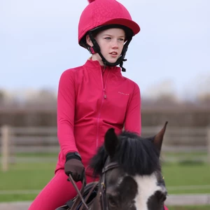 Aubrion Revive Winter Baselayer - Young Rider - Cerise in Cerise