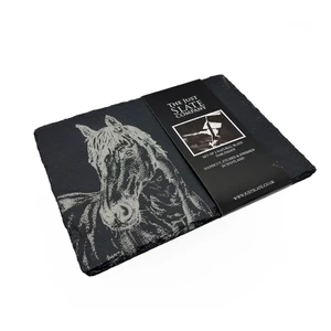 The Just Slate Company 2 Slate Place Mats  - Horse Portrait in Unknown