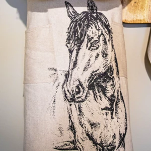 The Linen Table Linen Apron - Horse in Unknown