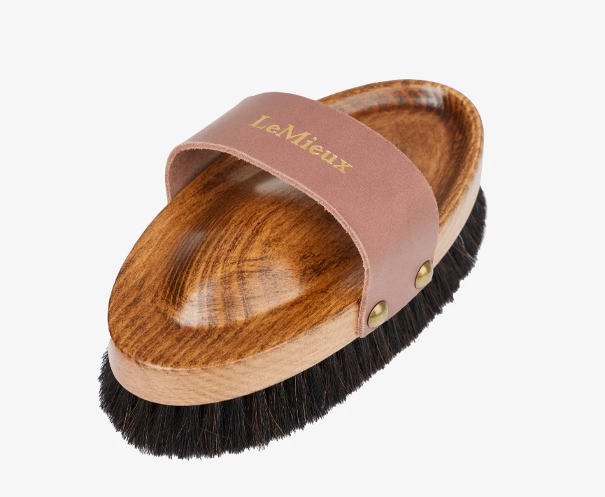 LeMieux Artisan Lambswool Body Brush - Brown in Brown