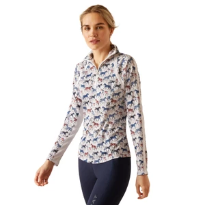 Ariat Sunstopper 3.0 1/4 Zip Baselayer - Painted Ponies in Painted Ponies