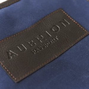 Aubrion Horse Passport Folder - Navy in Navy