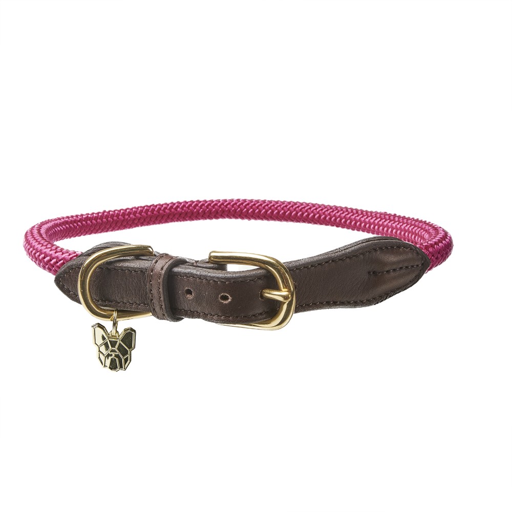 Digby & Fox Fine Rope Collar - Pink