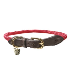 Digby & Fox Fine Rope Collar - Red in Red