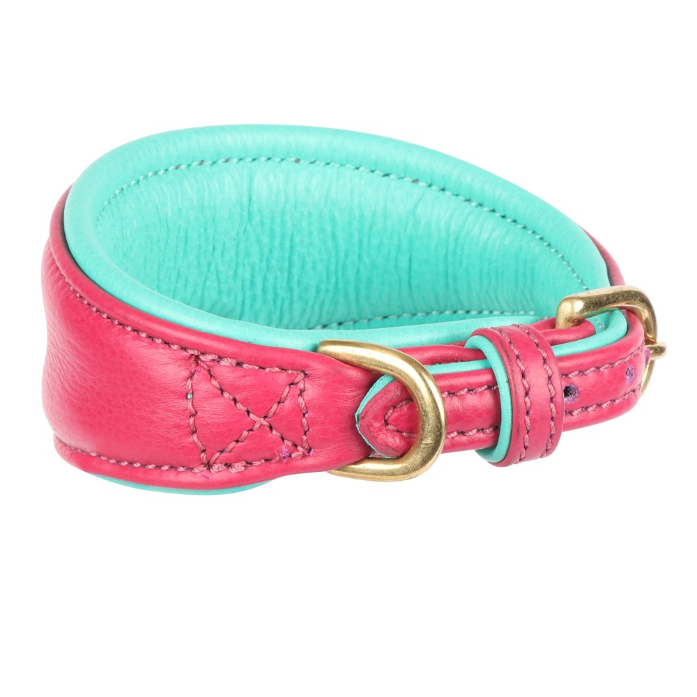 Digby & Fox Padded Greyhound Collar - Pink