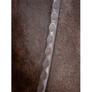 LeMieux Magna Grip Rubber Reins - Brown/ Brass 