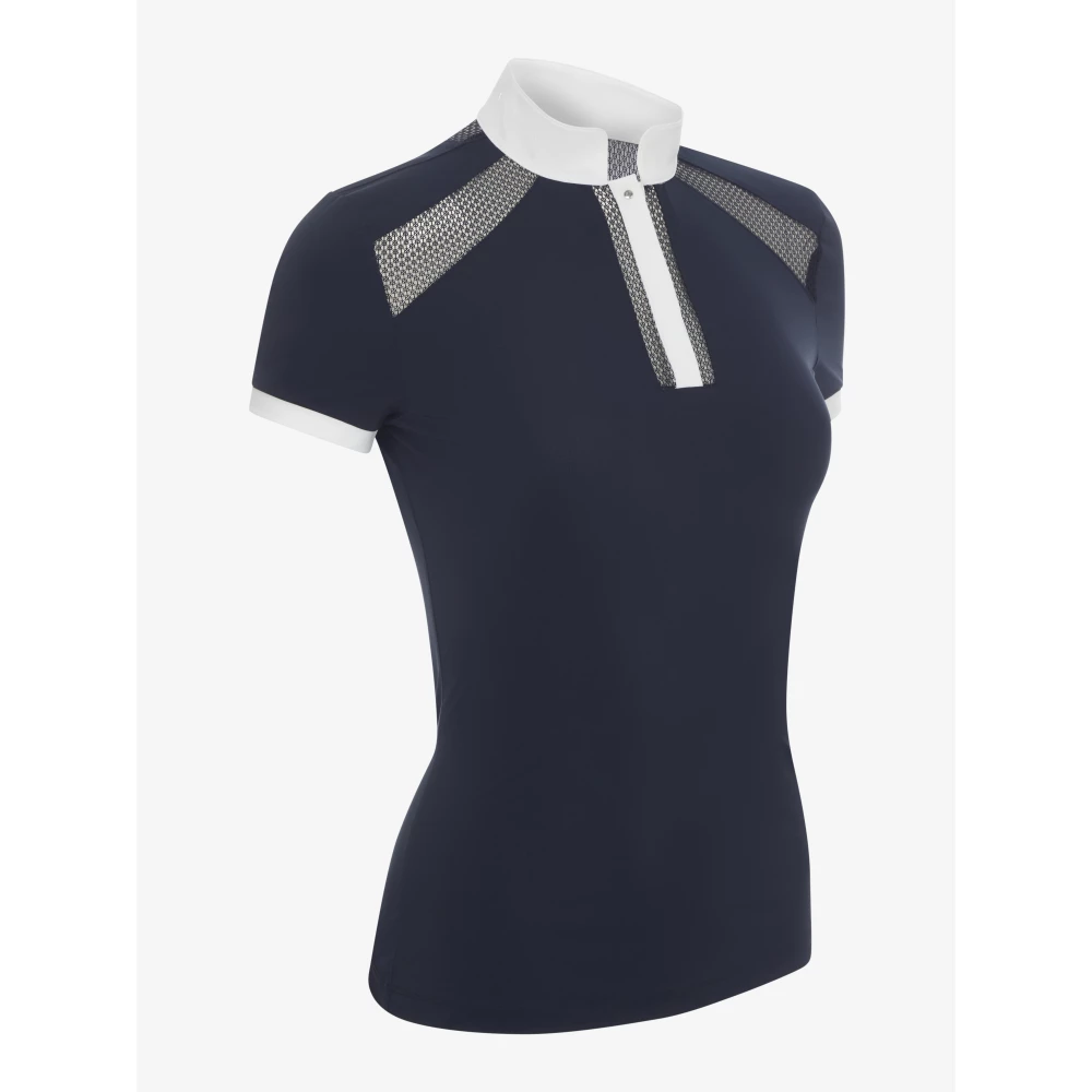 LeMieux Camille Short Sleeve Show Shirt - Navy in Navy