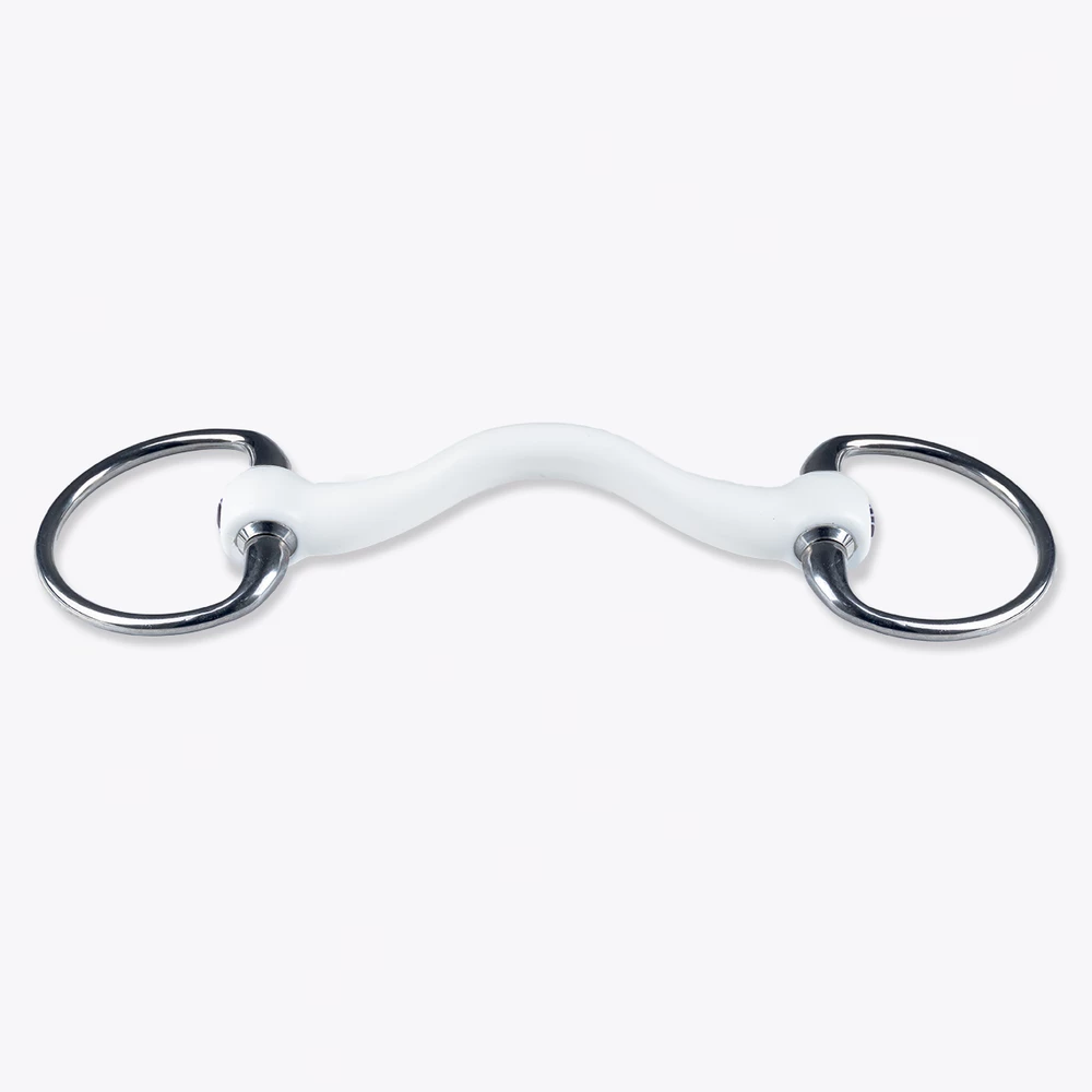 Trust Equestrian Inno Sense Eggbut Port Medium - 15mm in White