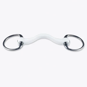Trust Equestrian Inno Sense Eggbut Port Medium - 15mm in White