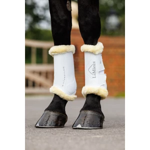 LeMieux Motionflex Dressage Boot with Fleece Edge - White/Natural in White/Natural