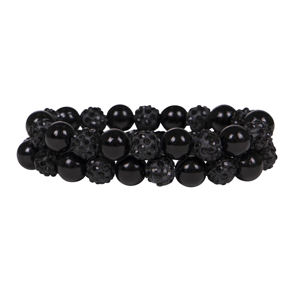 QHP Hair scrunchie Twinkle - Black in Black