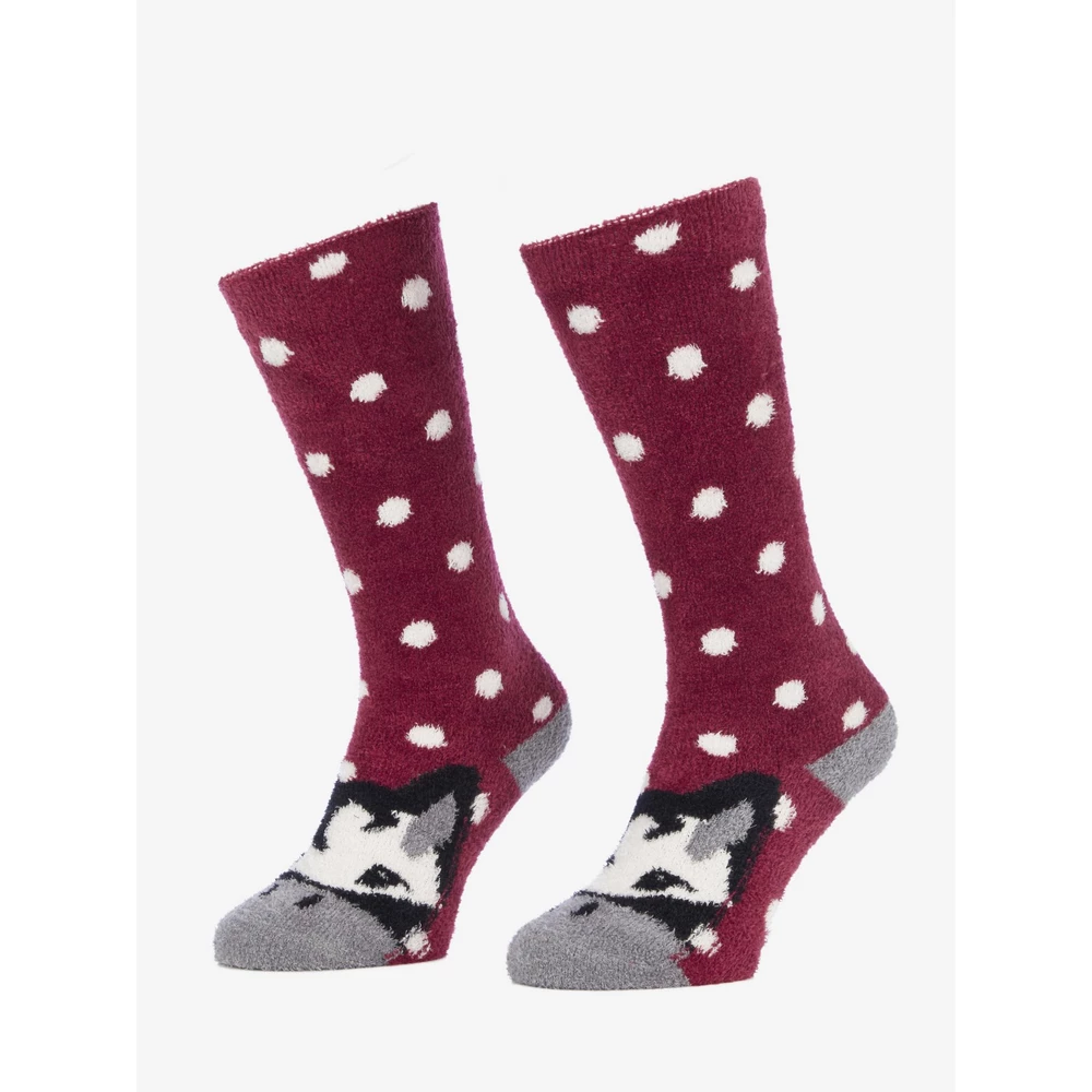 LeMieux Fluffy Character Socks Razzle in Fluffy Razzle