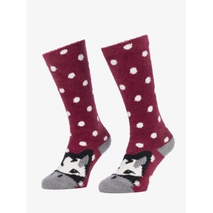 LeMieux Fluffy Character Socks Razzle in Fluffy Razzle