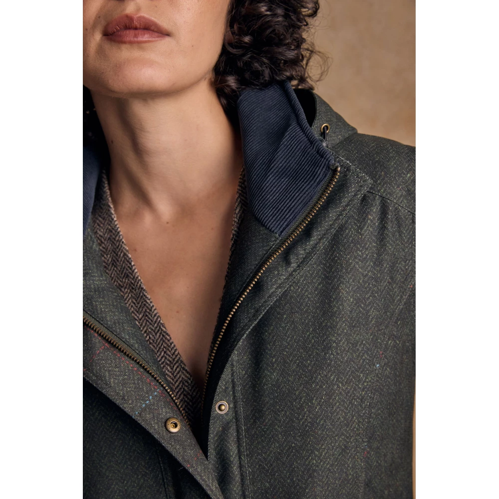 Jack Murphy Green Jacket Popper Neck Jack Murphy Hannah Waterproof