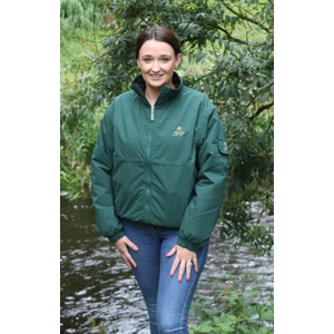 Mackey Equestrian Kids Blouson Jacket with logo - Green in Green