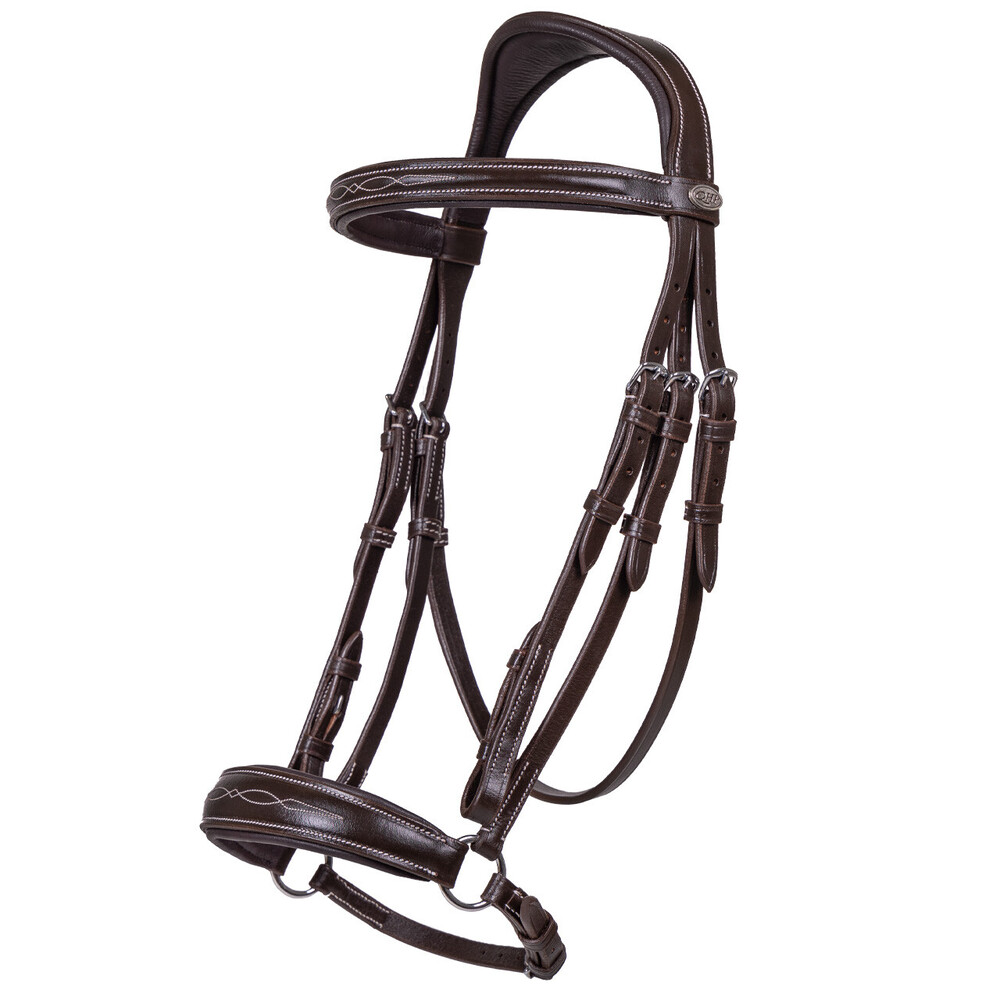 QHP Low bridle luxury - Dark Brown in Dark Brown