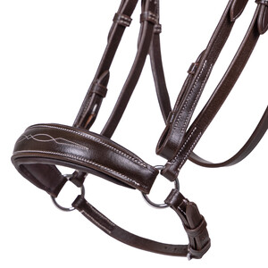 QHP Low bridle luxury - Dark Brown in Dark Brown