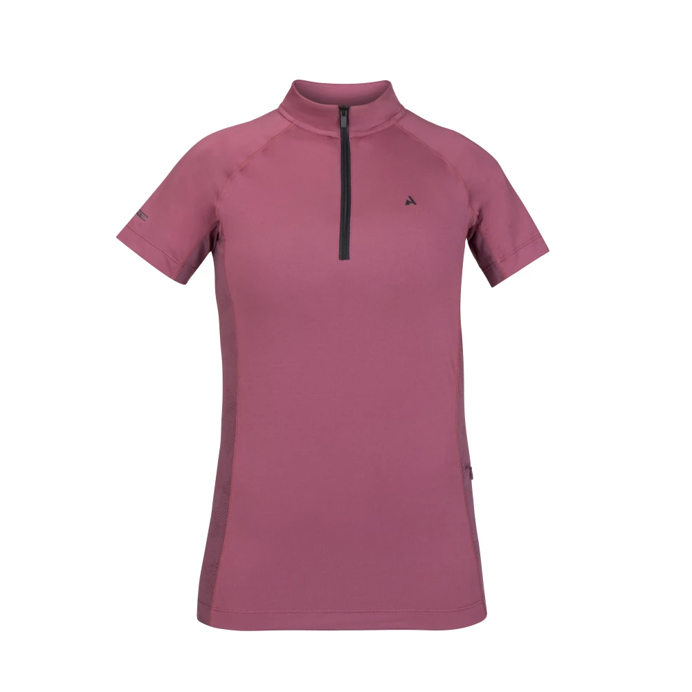 Aubrion React Short Sleeve Base Layer - Mauve in Mauve