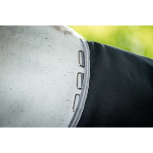 Horseware Amigo Amigo 1200D Turnout 250g  - Black/Titanium Grey & Silver in Black/Titanium Grey & Silver