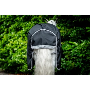 Horseware Amigo Amigo 1200D Turnout 250g  - Black/Titanium Grey & Silver in Black/Titanium Grey & Silver