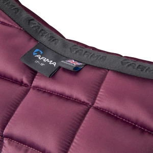 Arma Eltar Satin Jump Saddlecloth - Black Cherry in Black/Cherry