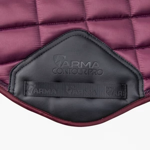 Arma Eltar Satin Jump Saddlecloth - Black Cherry in Black/Cherry