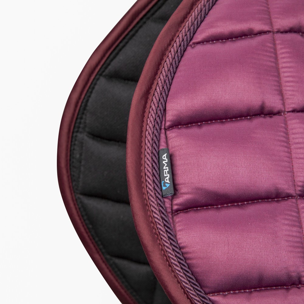 Arma Eltar Satin Jump Saddlecloth - Black Cherry