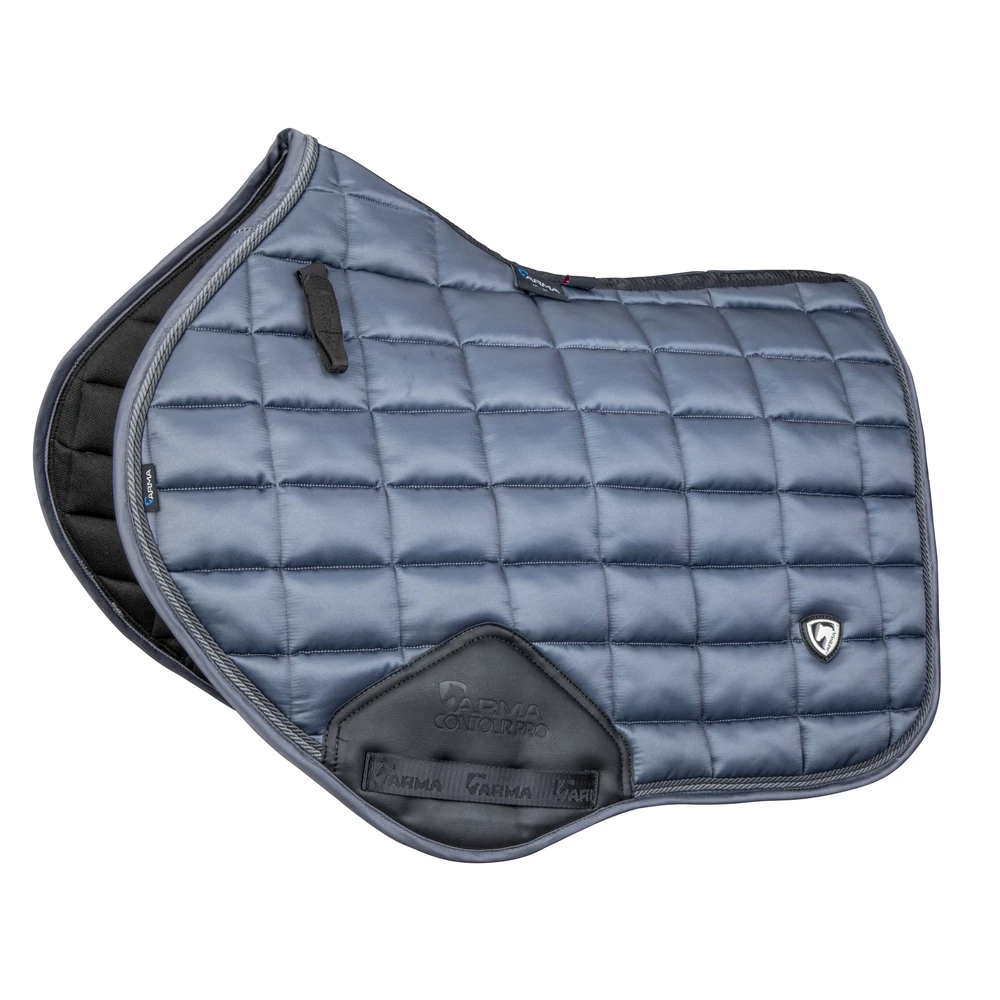 Arma Eltar Satin Jump Saddlecloth - Grey in Grey