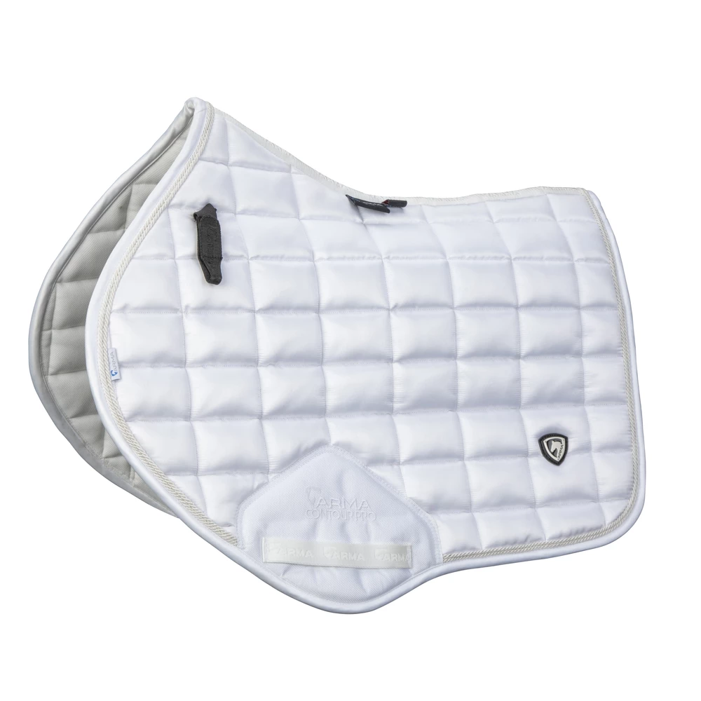 Arma Eltar Satin Jump Saddlecloth - White in White