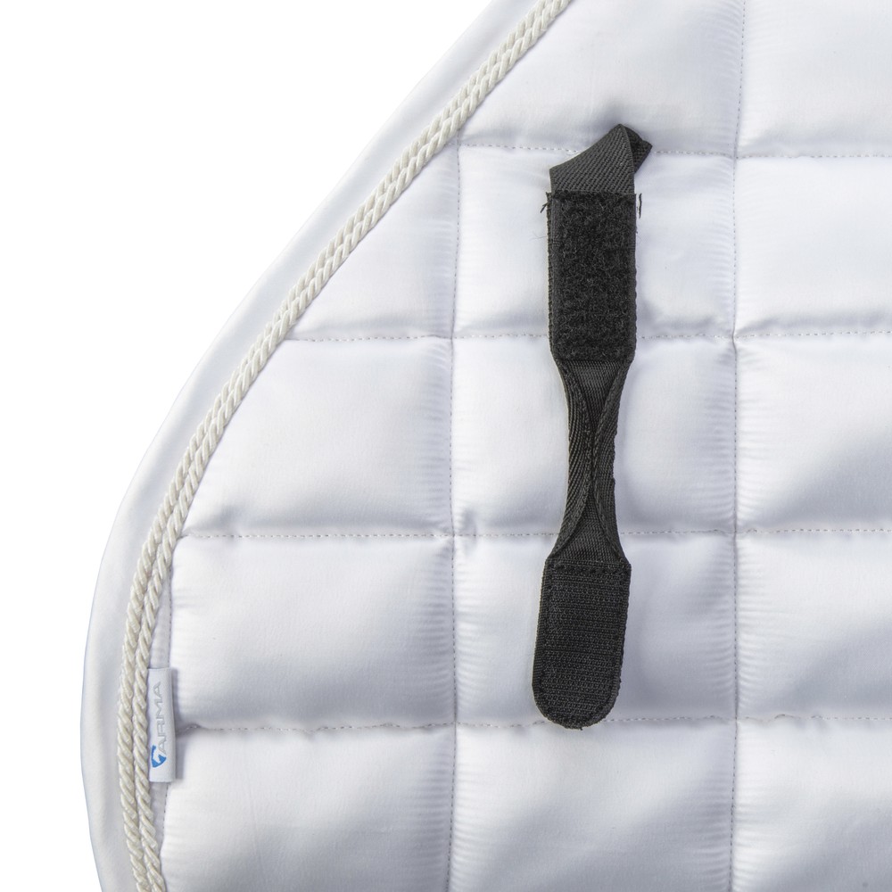 Arma Eltar Satin Jump Saddlecloth - White