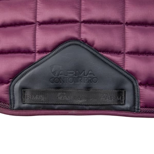 Arma Eltar Satin Saddlecloth - Black Cherry in Black/Cherry