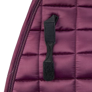 Arma Eltar Satin Saddlecloth - Black Cherry in Black/Cherry
