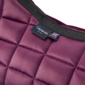 Arma Eltar Satin Saddlecloth - Black Cherry in Black/Cherry