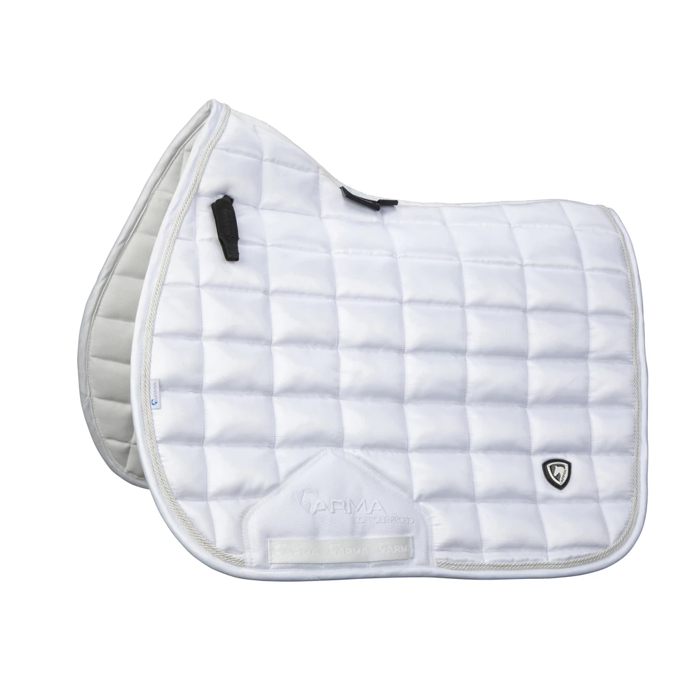 Arma Eltar Satin Saddlecloth - White in White