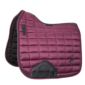 Arma Eltar Satin Dressage Saddlecloth - Black Cherry in Black/Cherry