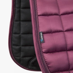 Arma Eltar Satin Dressage Saddlecloth - Black Cherry 