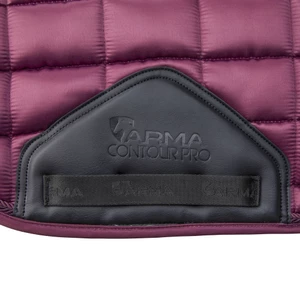 Arma Eltar Satin Dressage Saddlecloth - Black Cherry in Black/Cherry