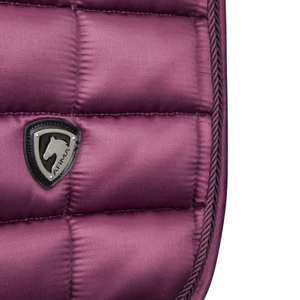 Arma Eltar Satin Dressage Saddlecloth - Black Cherry in Black/Cherry