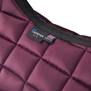 Arma Eltar Satin Dressage Saddlecloth - Black Cherry in Black/Cherry