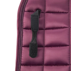 Arma Eltar Satin Dressage Saddlecloth - Black Cherry in Black/Cherry