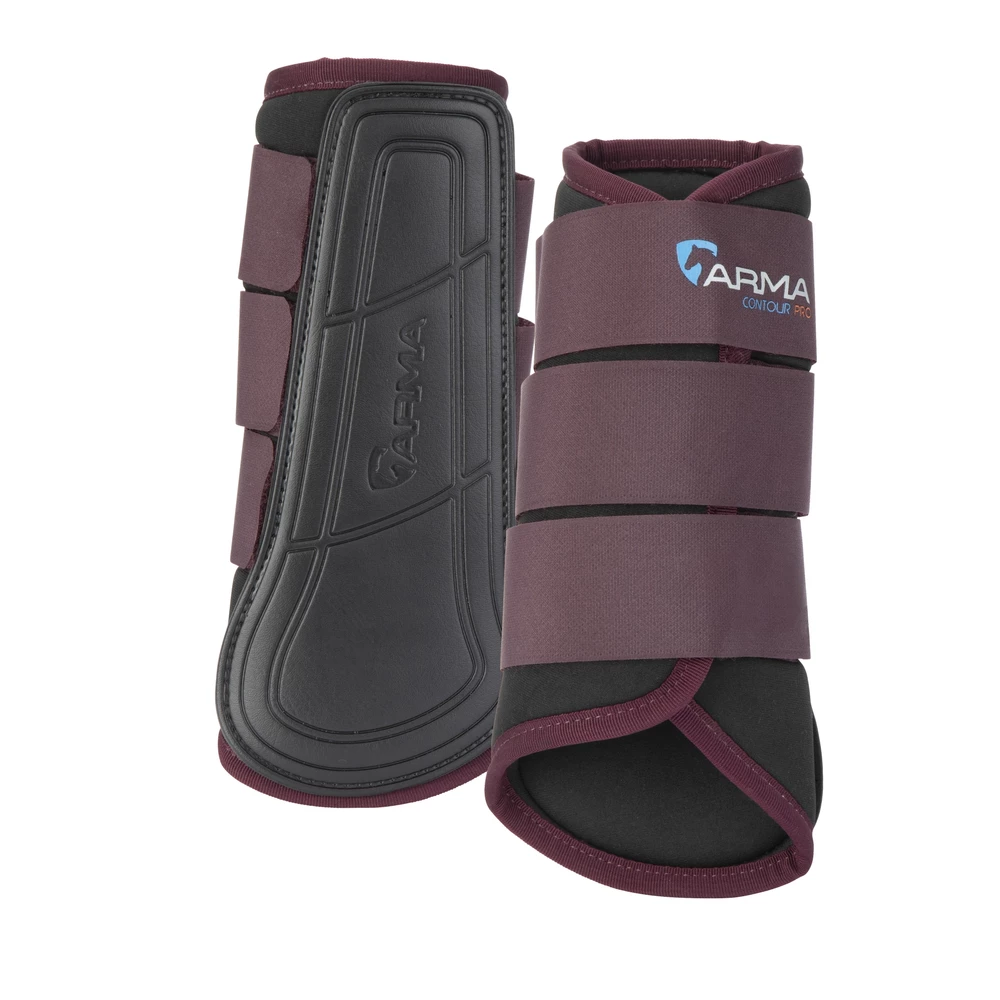 Arma Contour Pro Brushing Boots - Black Cherry in Black/Cherry