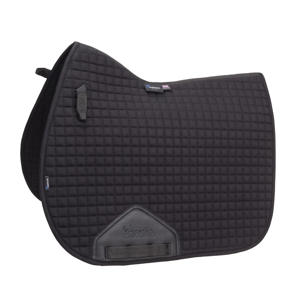 Arma Deluxe Cotton Saddlecloth - Black in Black