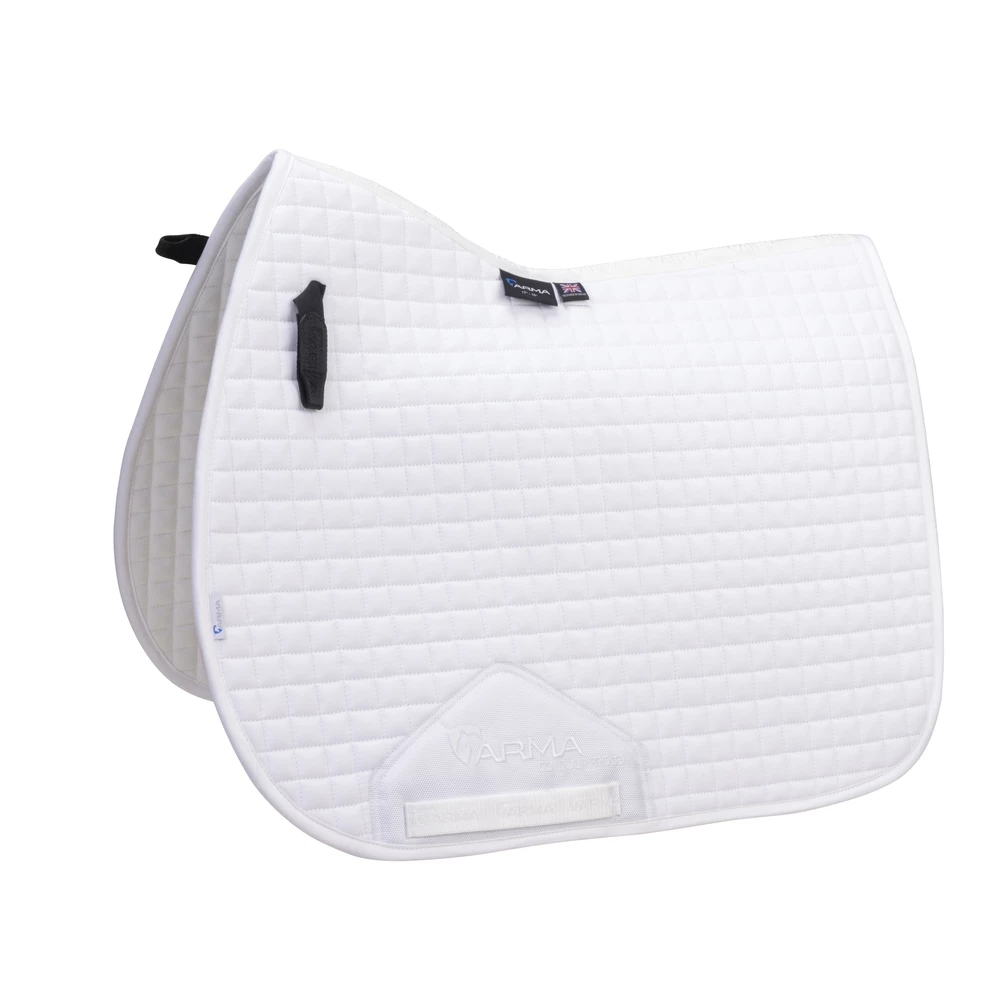 Arma Deluxe Cotton Saddlecloth - White in White