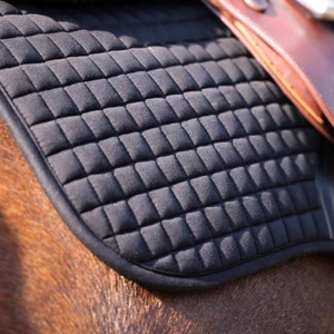 Arma Deluxe Cotton Saddlecloth - Black in Black