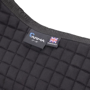 Arma Deluxe Cotton Dressage Saddlecloth - Black in Black